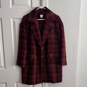 Plaid Women's Coat